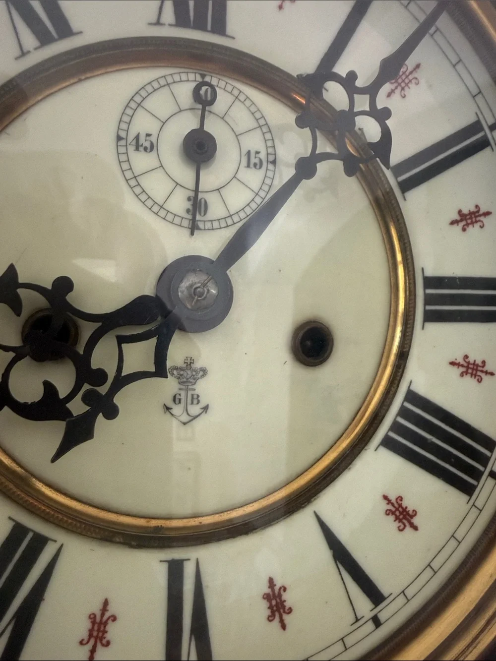 Gustav Becker wall clock, pre 1880.